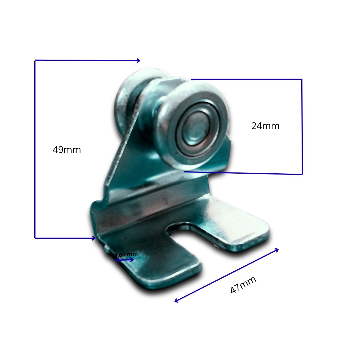 Garrucha para Portón Liviano de 1 1/4" con 2 Ruedas| R25