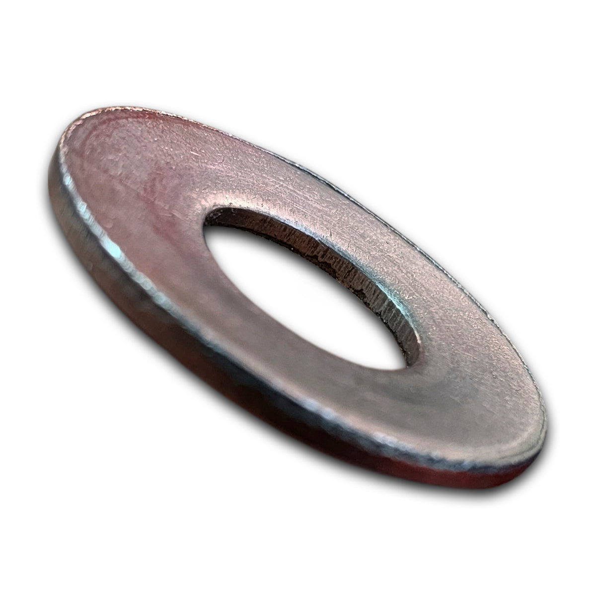 Pack de 25 arandelas cónicas planas de 3/4 (19mm) en hierro natural  para pernos de anclaje.