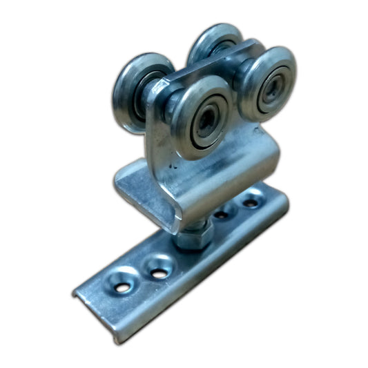 Garrucha R25 Doble con Herraje de 4 Ruedas | 1 1/4"