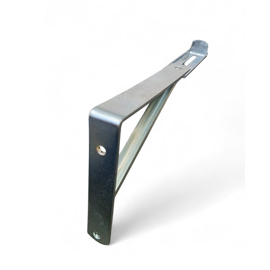 Pie de Amigo Extensible Galvanizado de 10 cm x 15 cm para soporte de repisas de ligero peso.