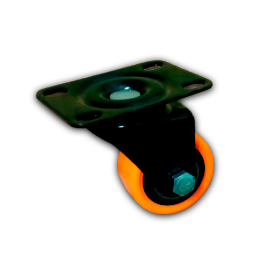 Rueda para cajones de 1 1/2" con base giratoria